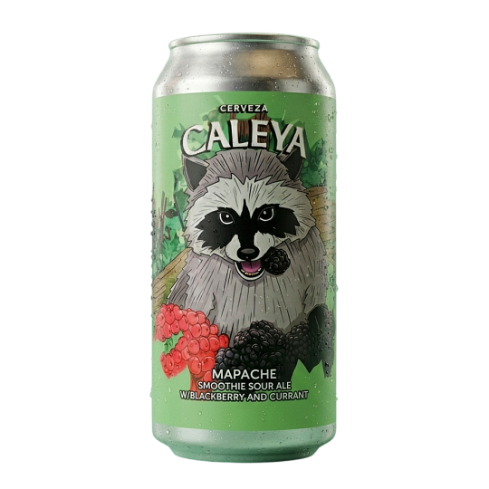 Lata de cerveza artesanal Caleya Mapache Smoothie Sour Ale en hazreiralacabra.com